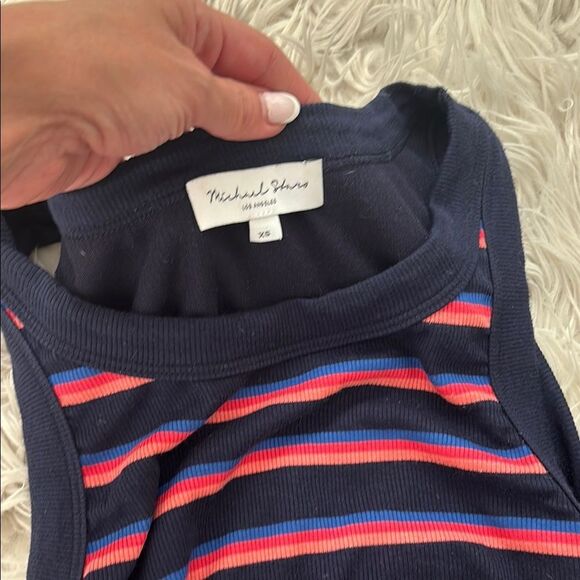 Michael Stars size XS, Navy and Red Striped Maxi Dress - Picture 3 of 4